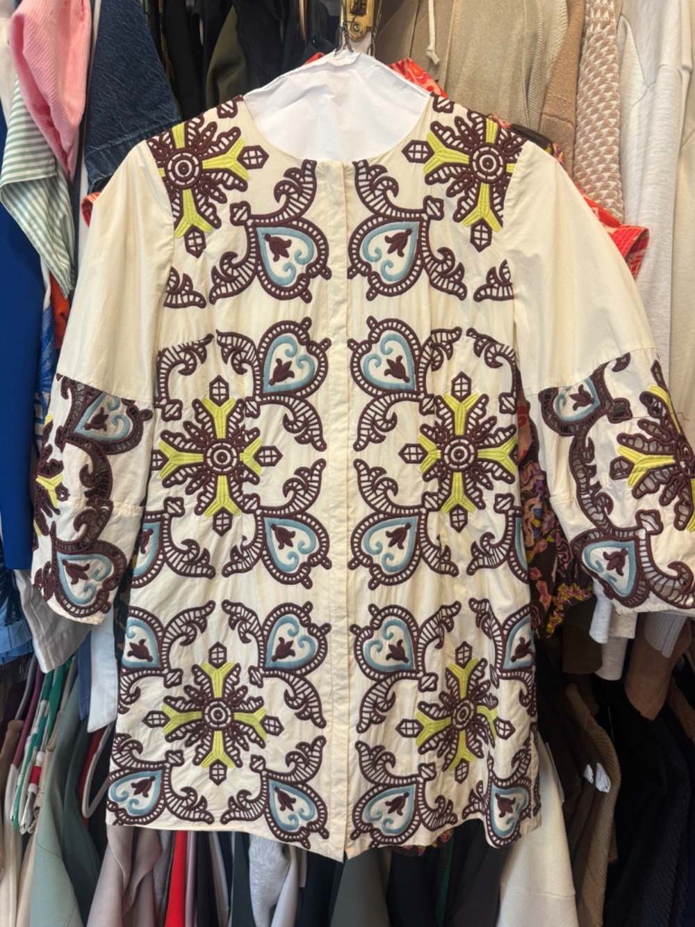 TUCKERNUCK Citron Slate Leighton Embroidered Dress - Picture 2 of 3